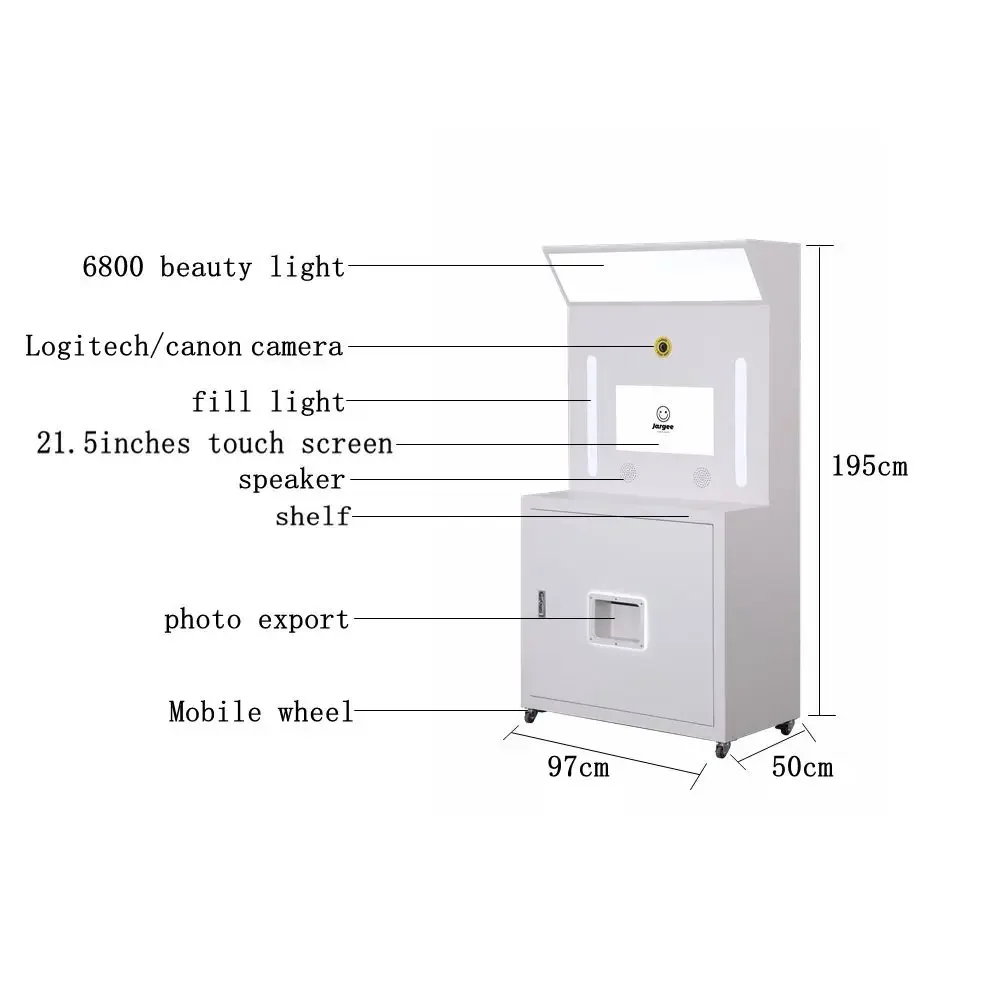 Design coreano cabina fotografica istantanea Self Service Photo Printing Kiosk Purikura Machine Photo Booth Machine