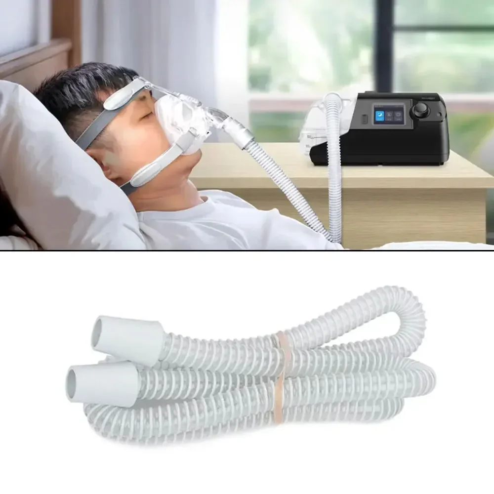 

For Sleep Apnea Snoring Shrink Tubing Flexible Hose Pipe Connect 6 Foot CPAP Tube with CPAP and Breathing Mask CPAP Apparatus