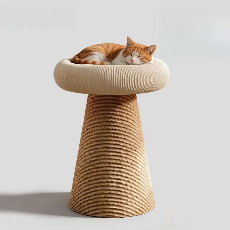 Small apartment does not occupy an area of household sisal vertical cat scratching column solid wood cat climbing column