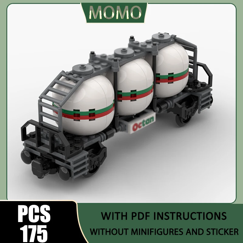 

Urban Car Model Moc Building Bricks Silo Railcart Model Technology Modular Blocks Christmas Toys DIY Assembly Holiday Gifts