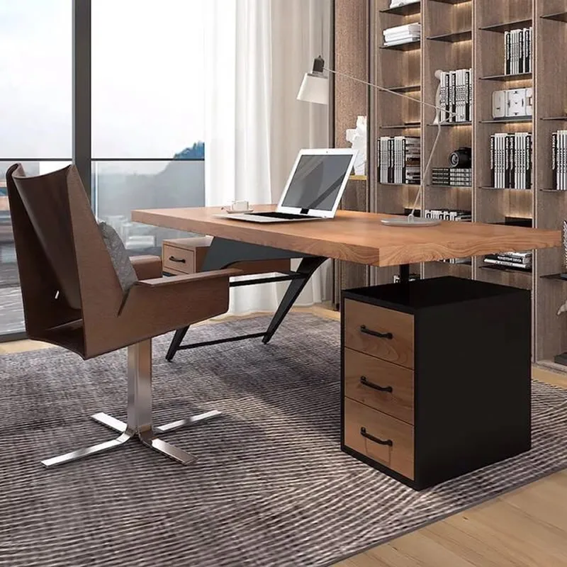 Storage Organizers Office Desk Executive Standing Reception Floor Computer Desks Luxury Study Mesa De Escritorio Home Furniture