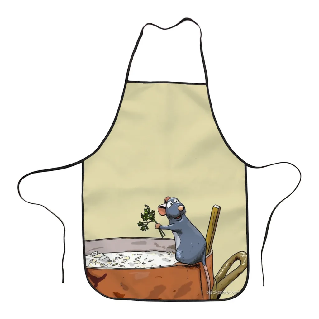 

Ratatouille Kitchen Aprons for Women Household Cleaning Apron Chefs Cooking Baking Apron for Child