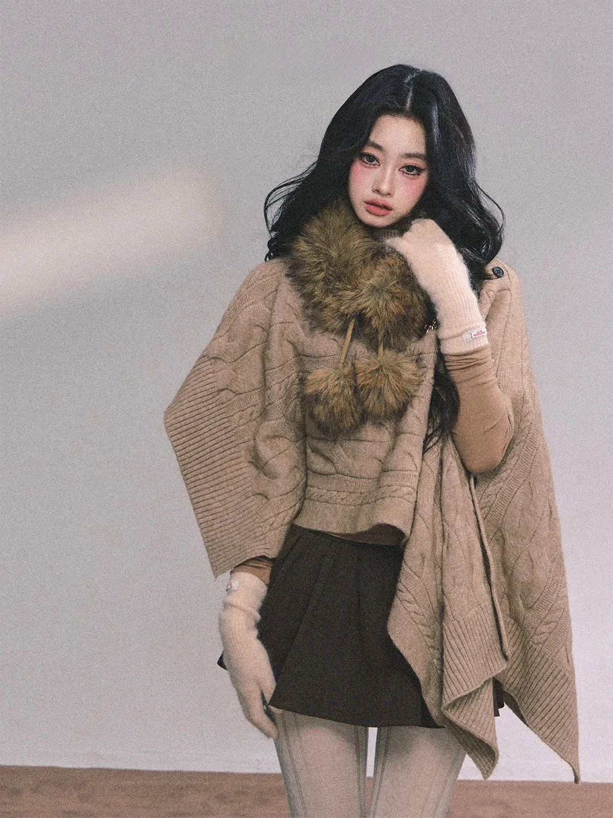 

Aomalm Women's Knitted Sweater Coat Casual Style Twist British Style Autumn Winter Fashionable Top Women's Clothing