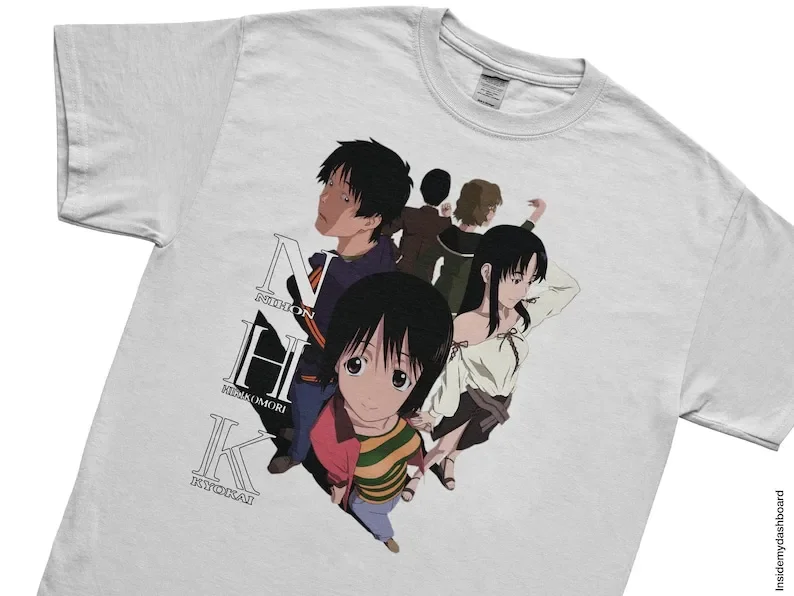 Bienvenido a la camiseta de NHK Cast, camisa de N.H.K. ni Yagi Koso, camiseta de Anime, camiseta de Manga NHK