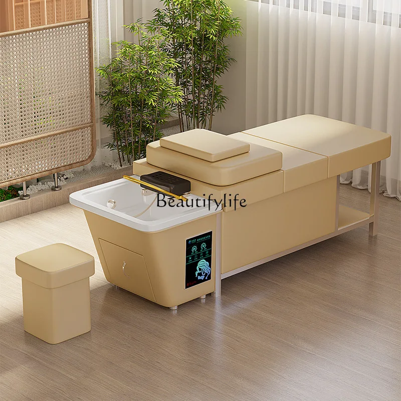 

88.-Water storage type free up and down water shampoo bed Thai massage head treatment bed
