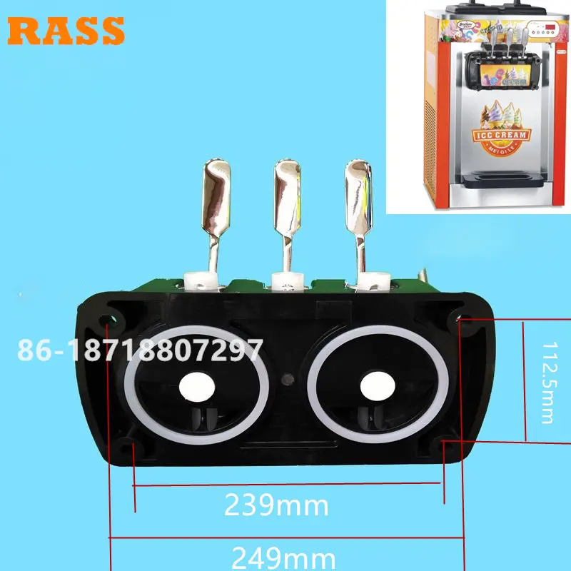 1 Full Set  Front Panel For MQL GUANGSHEN MLK Machines Block Replacement Parts Soft Ice Cream Makers Accessories Face Plate