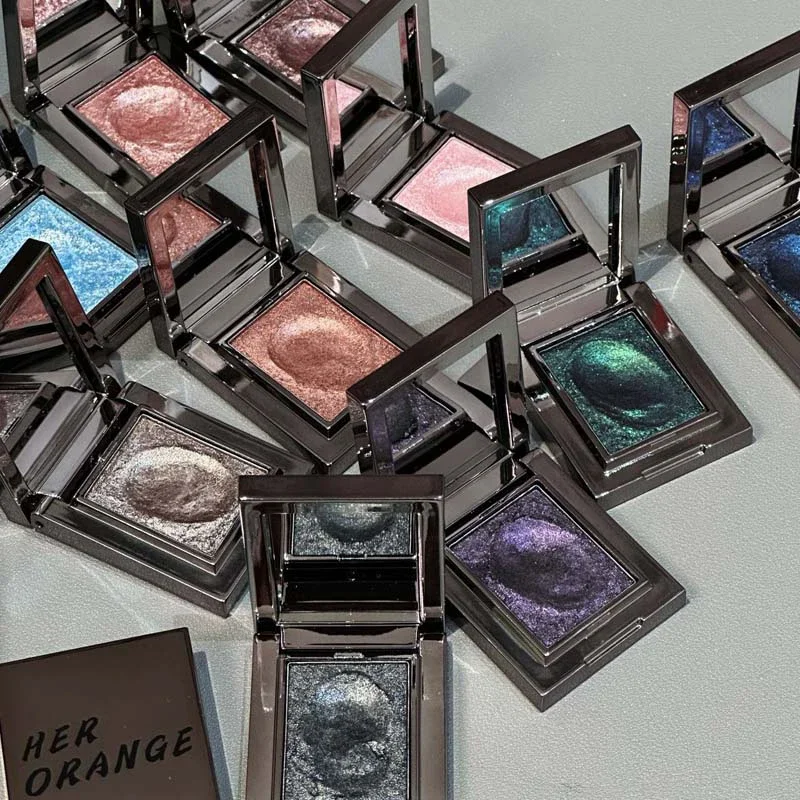 Chameleon Dark Green Eyeshadow Palette Fine Easy-To-Apply Sparkling Pearlescent Mashed Potato Eye Shadow Brightening Makeup