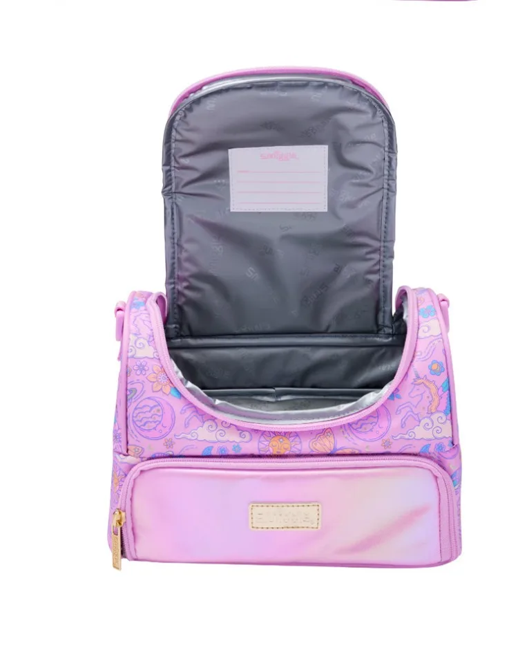 2024 New Australian Smiggle School Bag Student Stationery Pink Glitter Sun Goddess Backpack Lunch Bag Student Gift