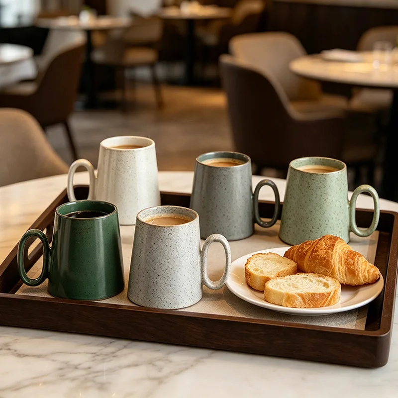Ceramic Mug With High Aesthetic Value Vintage Water Large Capacity Coffee Cup Suitable For Homestays Restaurants Rustic