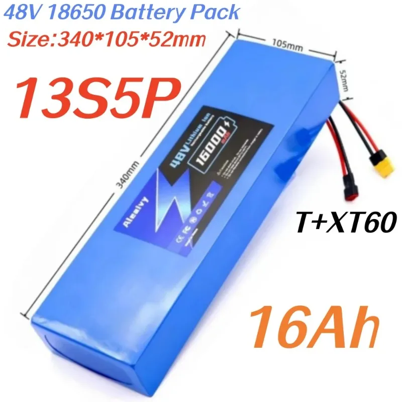 

13S5P 48V 16000mAh rechargeable Lithium Battery High capacity With BMS For Kugoo M4/M4Pro/Max Electric Scooter.