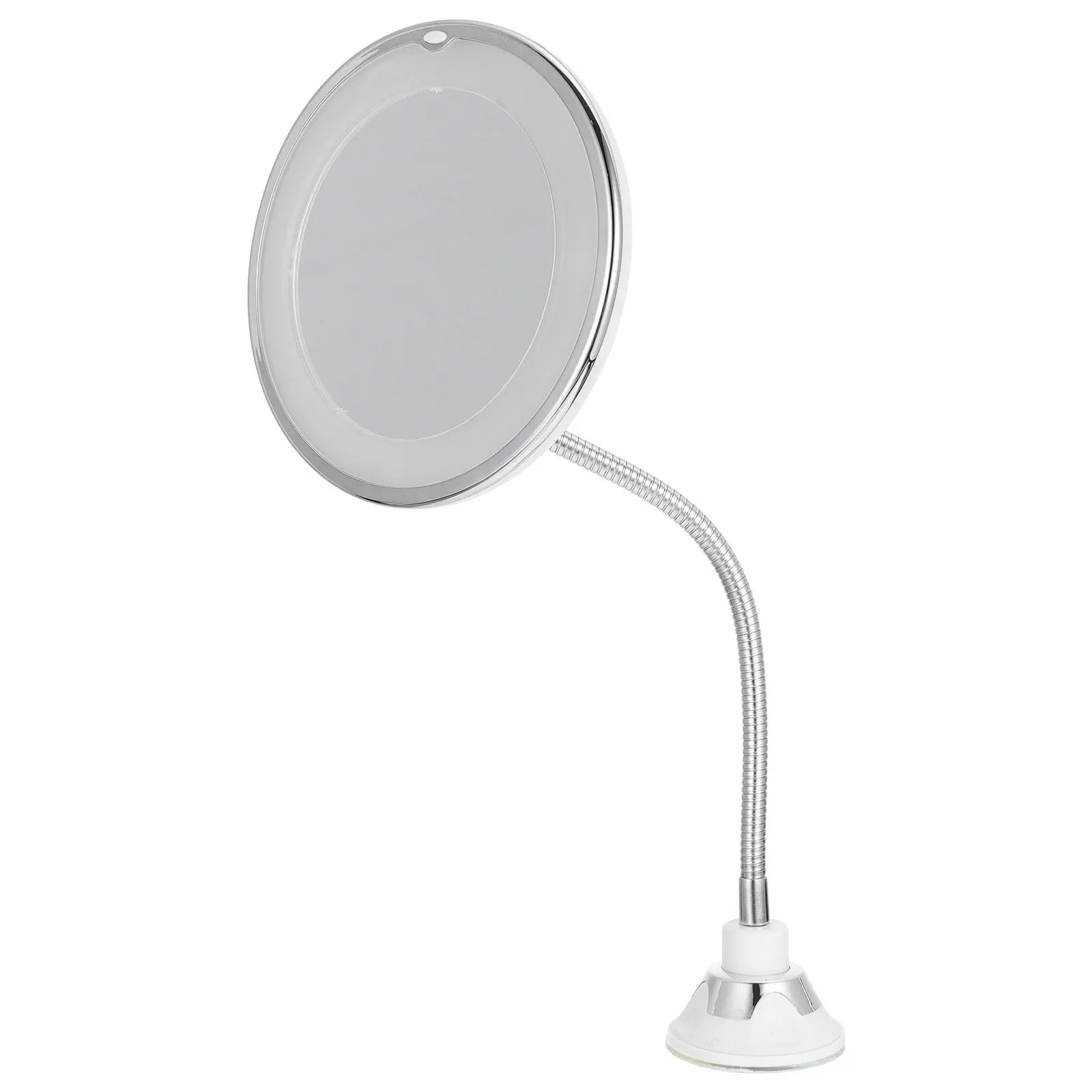 ledライト付きメイクアップミラー-10倍拡大鏡-吸盤式浴室用テーブルトップポア分析眉毛グルーミング化粧品用