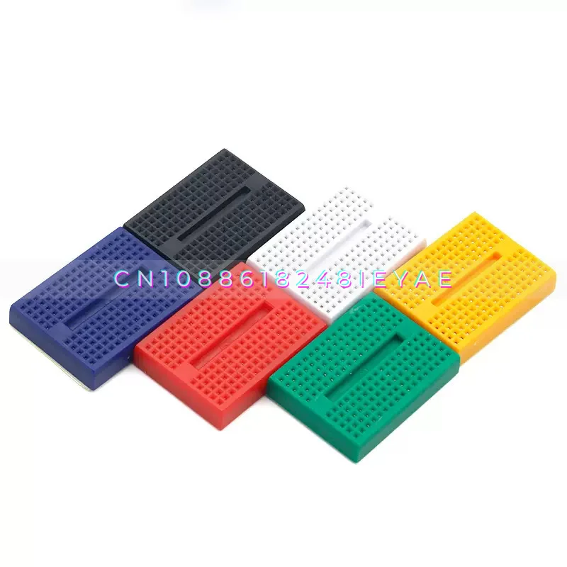 SYB-170 Hole Color Breadboard, Breadboard Without Buckle 4.5 '3.5 Mini Breadboard