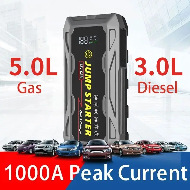 عالية الطاقة 29800mAh سيارة الانتقال كاتب 12 فولت 2000A المحمولة بدء جهاز قوة البنك بطارية السيارة الداعم المغفل للبنزين #4