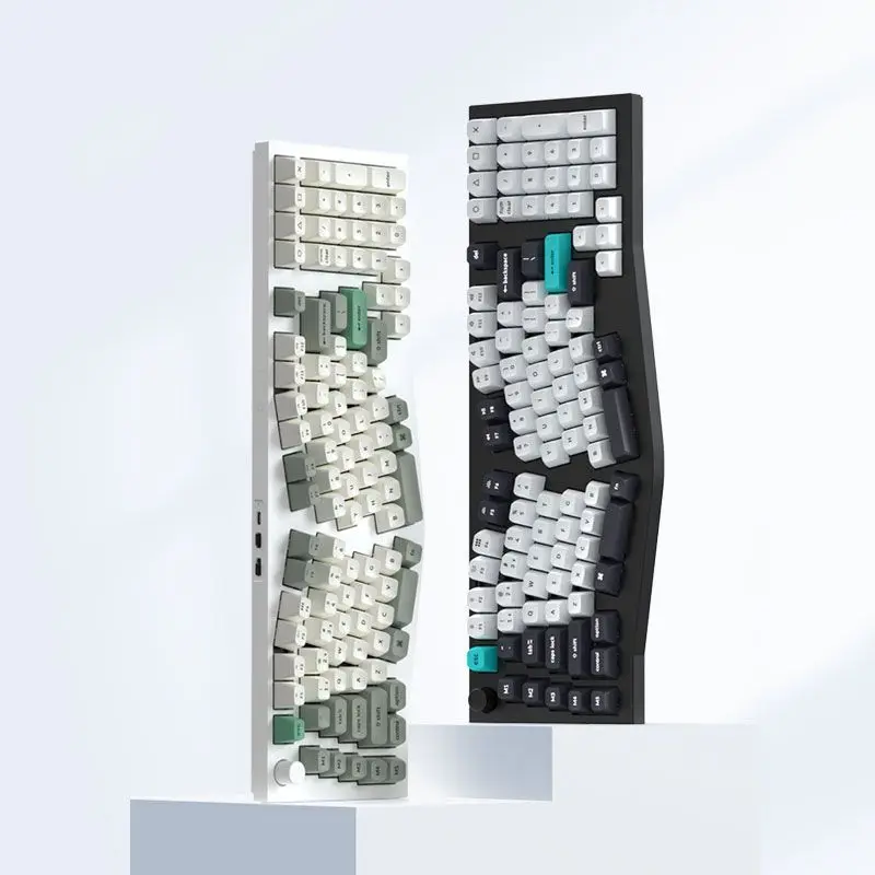 Q13Max wireless three-mode bluetooth mechanical keyboard Alic ergonomic MAC office aluminum lump lump