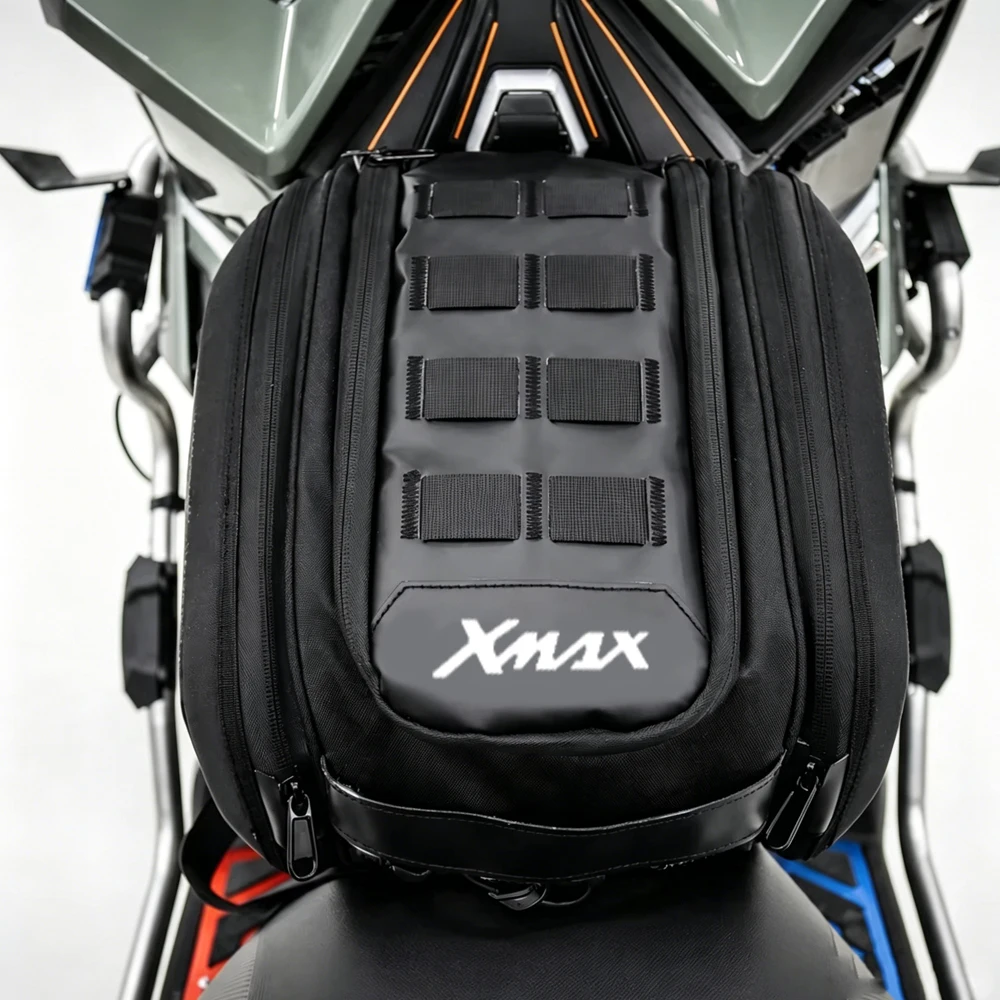 FOR NMAX XMAX 300 TMAX 530 Motorcycle Tail Bag 15L Waterproof Scooter Underbone Seat Tunnel Bag Riding Shoulder Bag