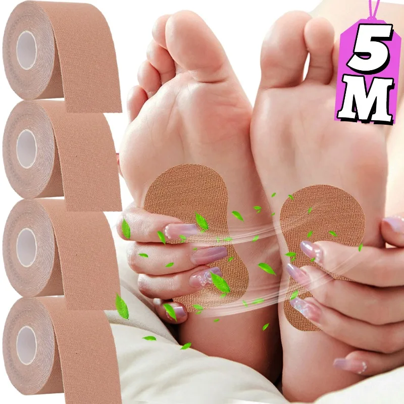 5M Sweat Absorbing Stickers Soft Underarm Cloth Self-adhesive Foot Sweat Absorbing Stickers Men Women Disposable Sweat Patch Pad