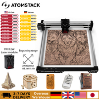 New ATOMSTACK Swift 7W DIY Laser Cut Engraving Machine Engrave Logo Wood Painted Acrylic Glass Leather Portable Laser Engraver