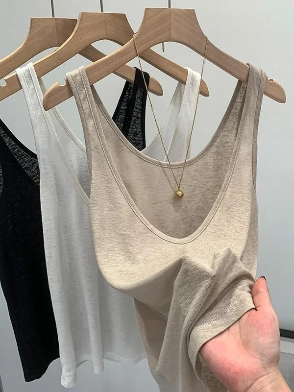 2026 New plus Size Loose Fit Two-Way Wear High And Low Collar Women's Vest plus Size 300 Pounds Slimming Ladies Top Female