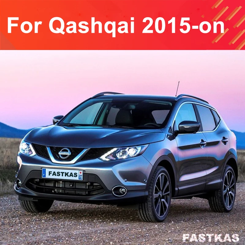 12V 55W Fog Lamp for Nissan Qashqai 2015-on Front Bumper Fog Light  Chrome Cover Wire Relay Switch