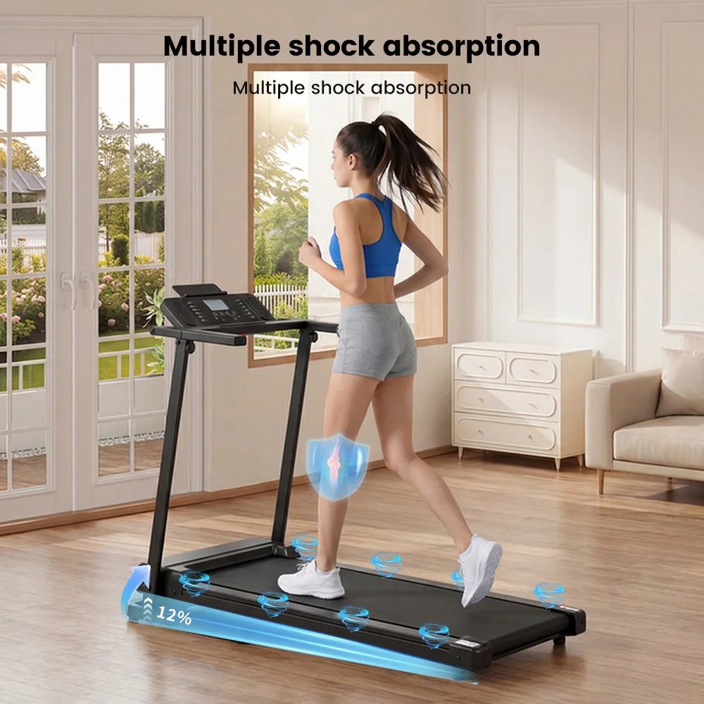 Formill X2NC Indoor-Laufband 2,5 PS, LED-Display, Leiser Motor, 120 kg Tragkraft, 12% Steigung Heim-Laufmaschine – Detail 5