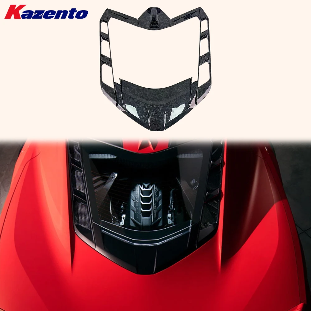 

For Chevrolet Corvette C8 2020-2024 OE Dry Forged Carbon Mid Engine Compart Cover