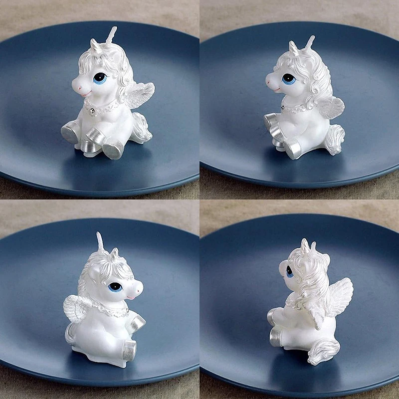 3D Unicorn Silicone Fondant Mold For Cake Decorating Handmade Soap Candle Bath Bomb Lotion Bar Ice Cube Kitchen Pastry Tools