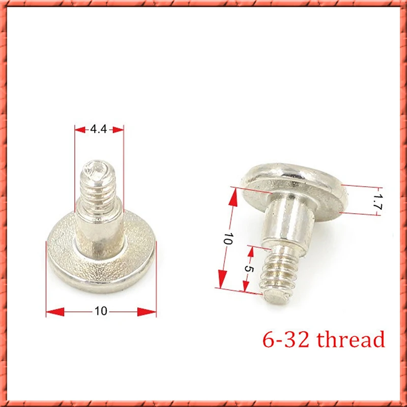 50pcs #6-32x3/8 Shoulder Bolts for Hard Drive Shockproof Nickel Plated Computer Hard Disk Motherboard Screws American Standard