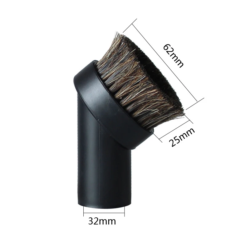 Cepillo de pelo de caballo redondo Universal, cabezal de succión de 32mm de diámetro interior para Philips, LG, Electrolux, accesorios para aspiradoras de belleza