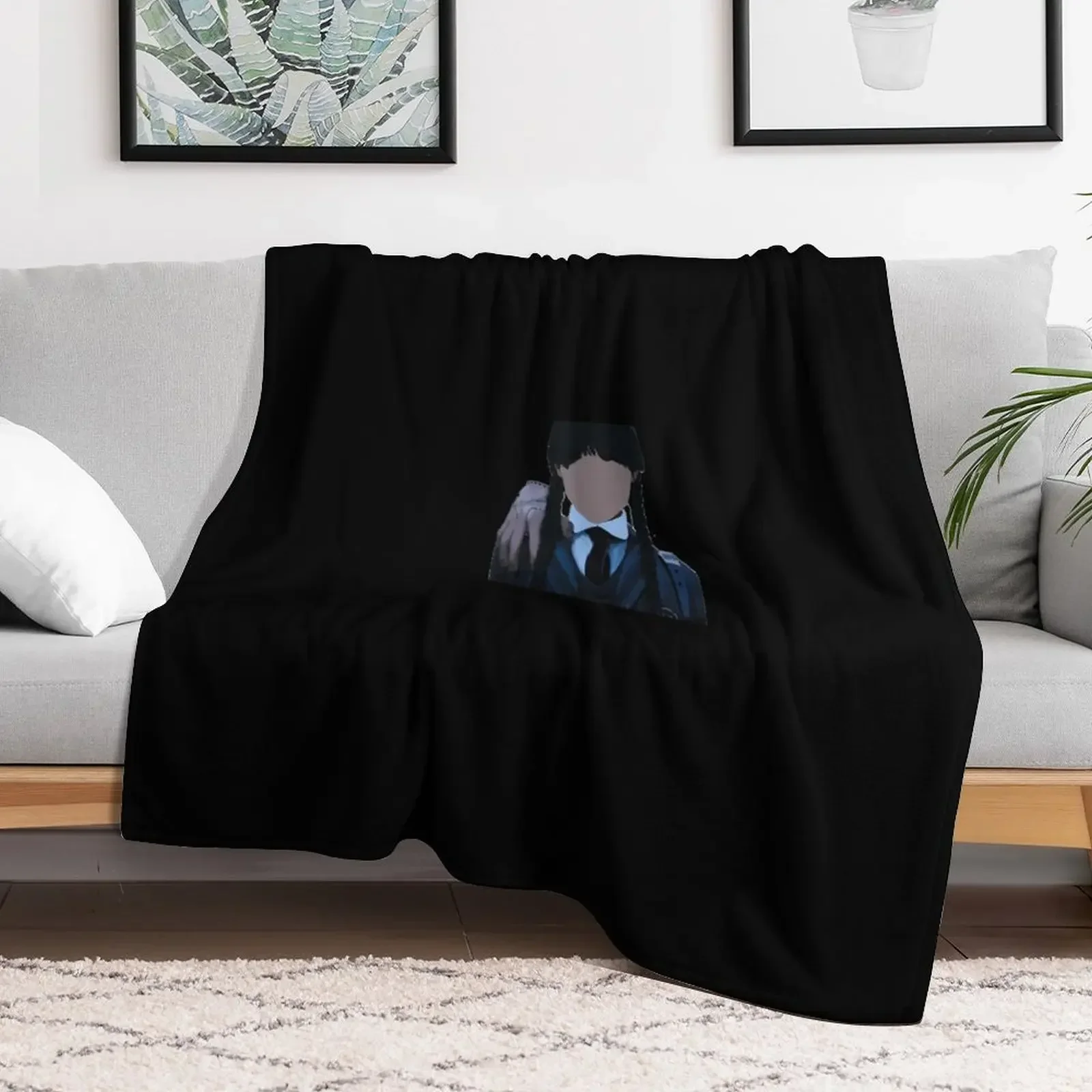 

Wednesday and Thing Throw Blanket decorative halloween Blankets wednesday blankets and throws Blankets