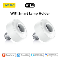 LoraTap Tuya WiFi Lamp Holder Bulb Smart Life App Remote Control Timer Work Google Assistant Alexa