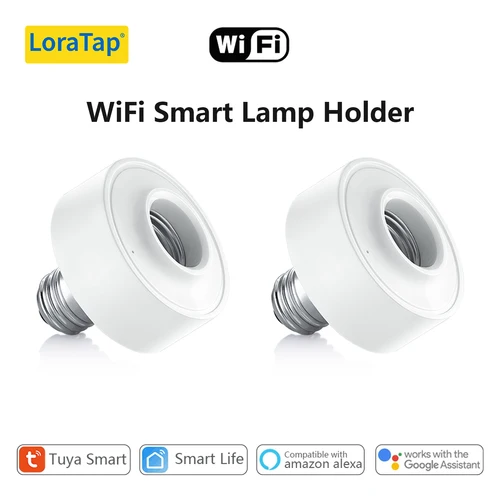LoraTap Tuya WiFi portalámparas bombilla Smart Life aplicación remota Control temporizador trabajo asistente de Google Alexa