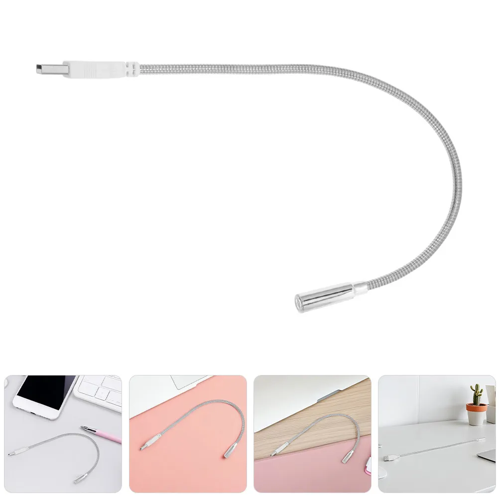 2Pcs Keyboard Lamp USB Powered LED Flexible Metal Gooseneck Reading Light for Laptop Notebook Portable USB Desk Light