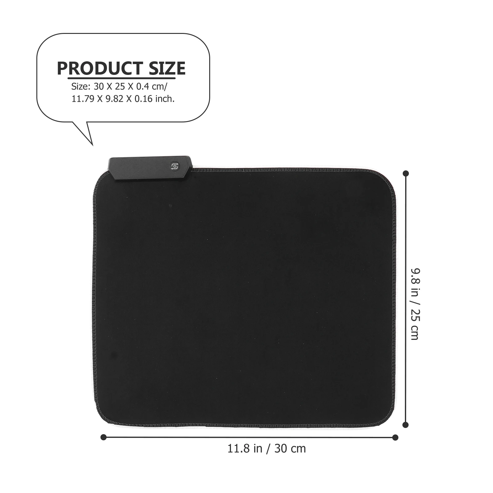 

Non Slip Rubber Backed Waterproof Mouse Pad Comfortable Weave Texture Memory Function Multiple Light Effects Gaming Mat