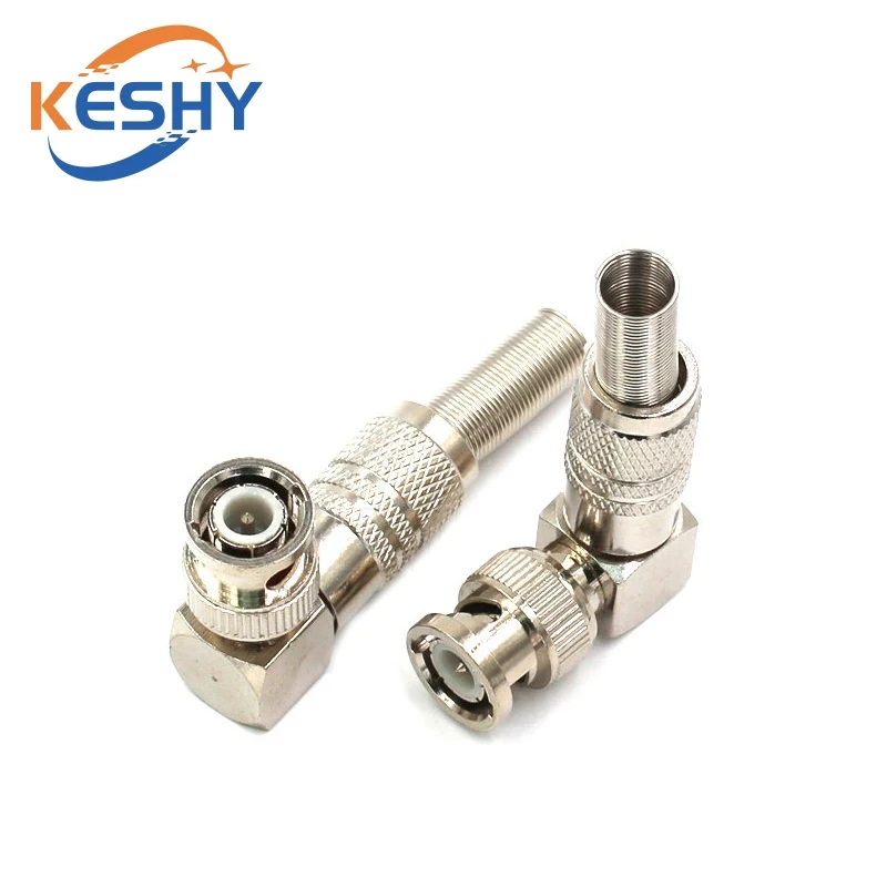 1-10PCS BNC Solderless Connector Q9 HD Video Oscilloscope BNC Male Plug Female Welding Free 75-5 Ohm Monitoring Weldings Cable