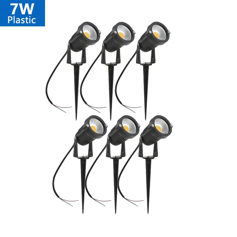Lampe LED imperméable conforme à la norme IP65, spot lumineux, éclairage d\'extérieur, idéal pour une pelouse, un jardin ou un sentier, 10/5W,