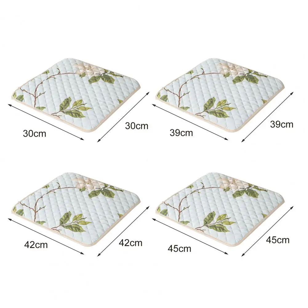 

30-45cm Chair Cushion With Straps Square Chair Pad Dustproof Decorative Polyester Household Restaurant Dining Stool Cushion Pad