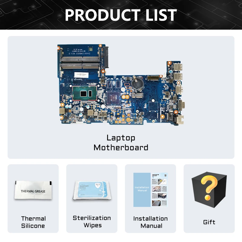 AKEMY DAX61CMB6D1 DAX61CMB6C0 DAX61CMB6D0 X61C For HP 430 G3 440 G3 Laptop Motherboard With I3 I5 I7 6th Gen CPU DDR4