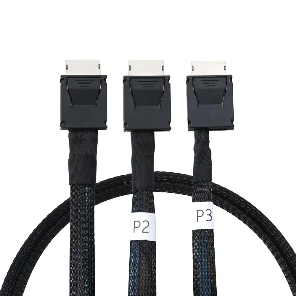 

Кабель-адаптер PCIE Oculink SFF-8611 4i на 2 x Oculink SFF-8611 4I для сервера