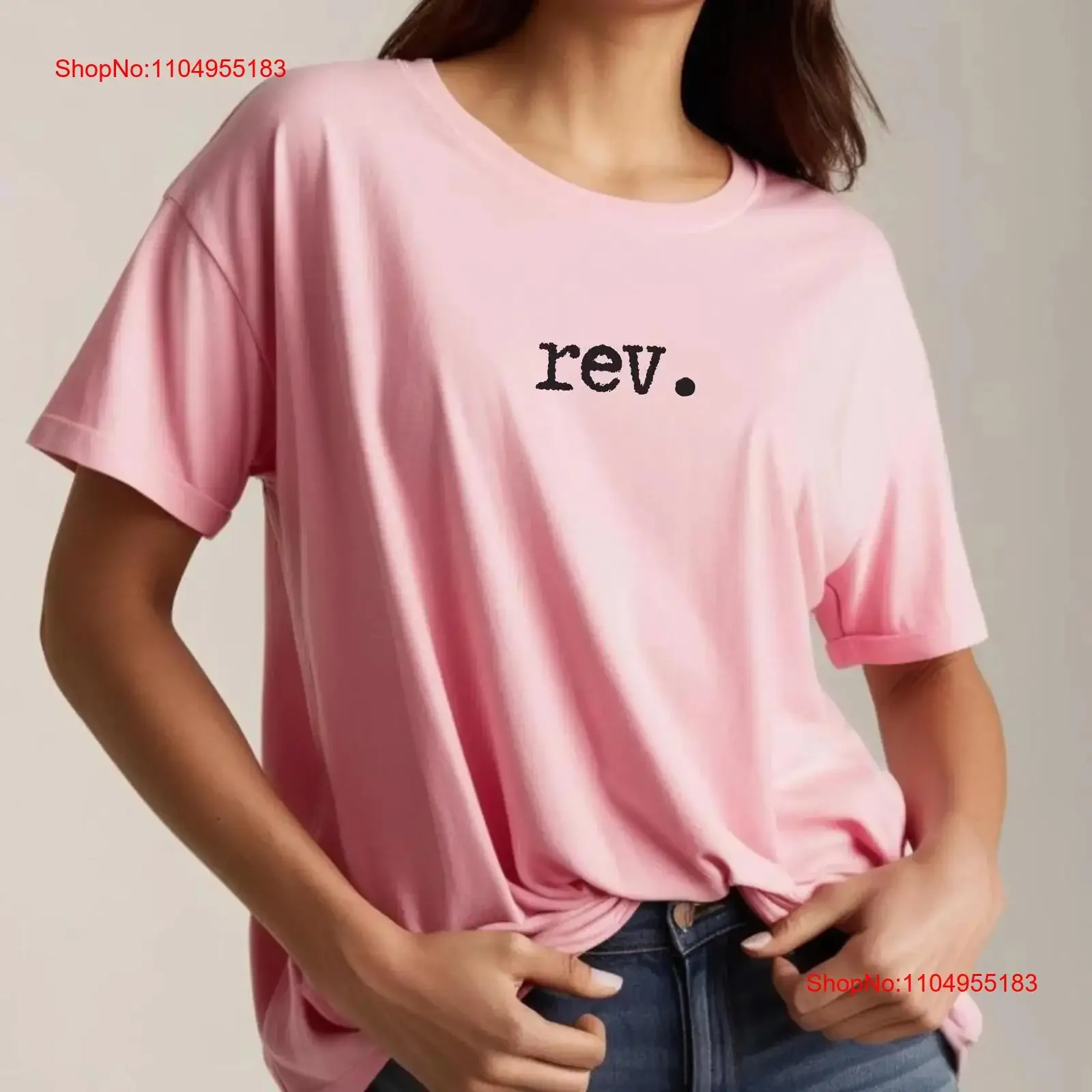 

Футболка Rev для пастера, министра, духовенство, обышение, возврат, винтажная стираная унисекс, стильная повседневная модная уличная одежда, растягивающаяся