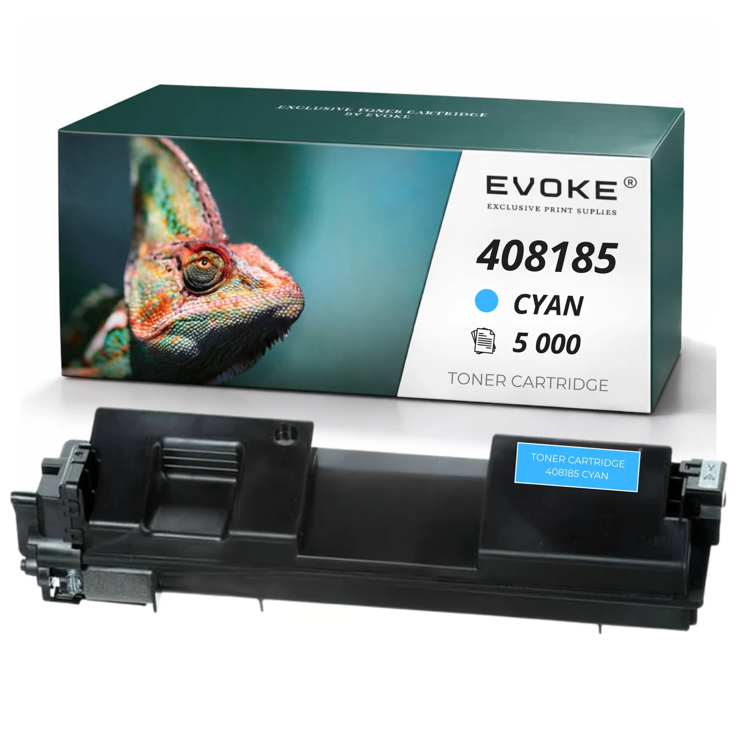Evoke compatibele toner voor Ricoh Spc360 C 408185 Spc360C Spc360 cyaan 5000 pagina's Aficio Sp C360