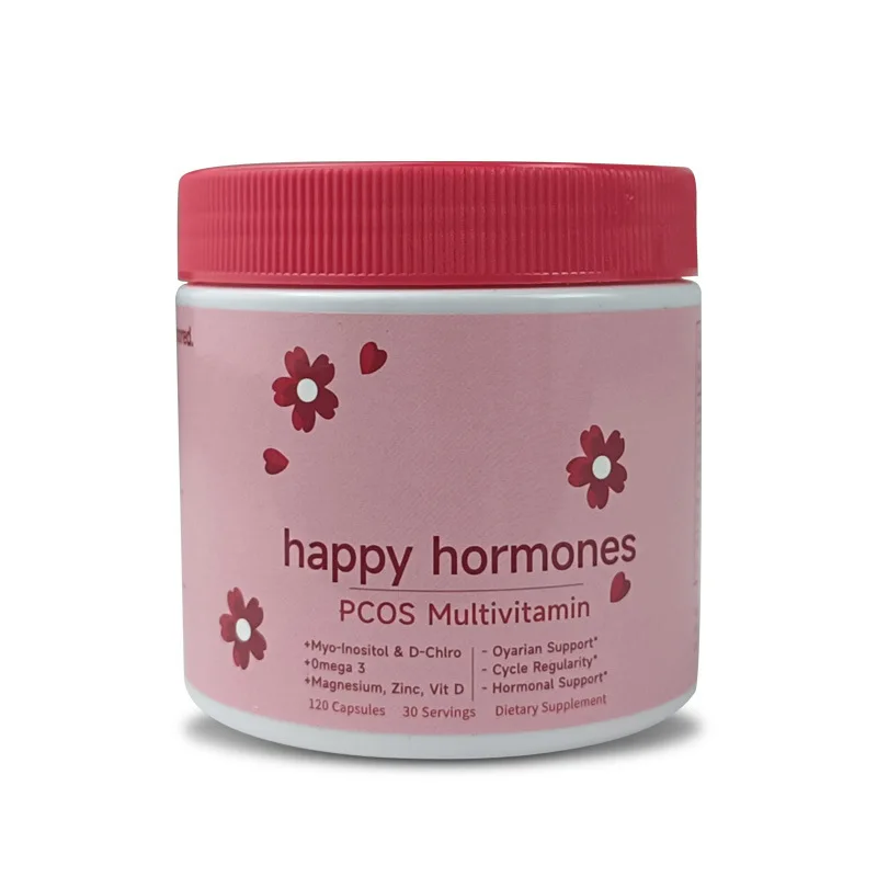 

Витаминные капсулы Happy Hormones D-chiro для женщин, пребиотическая смесь пробиотиков, вагинальное здоровье, 120 капсул