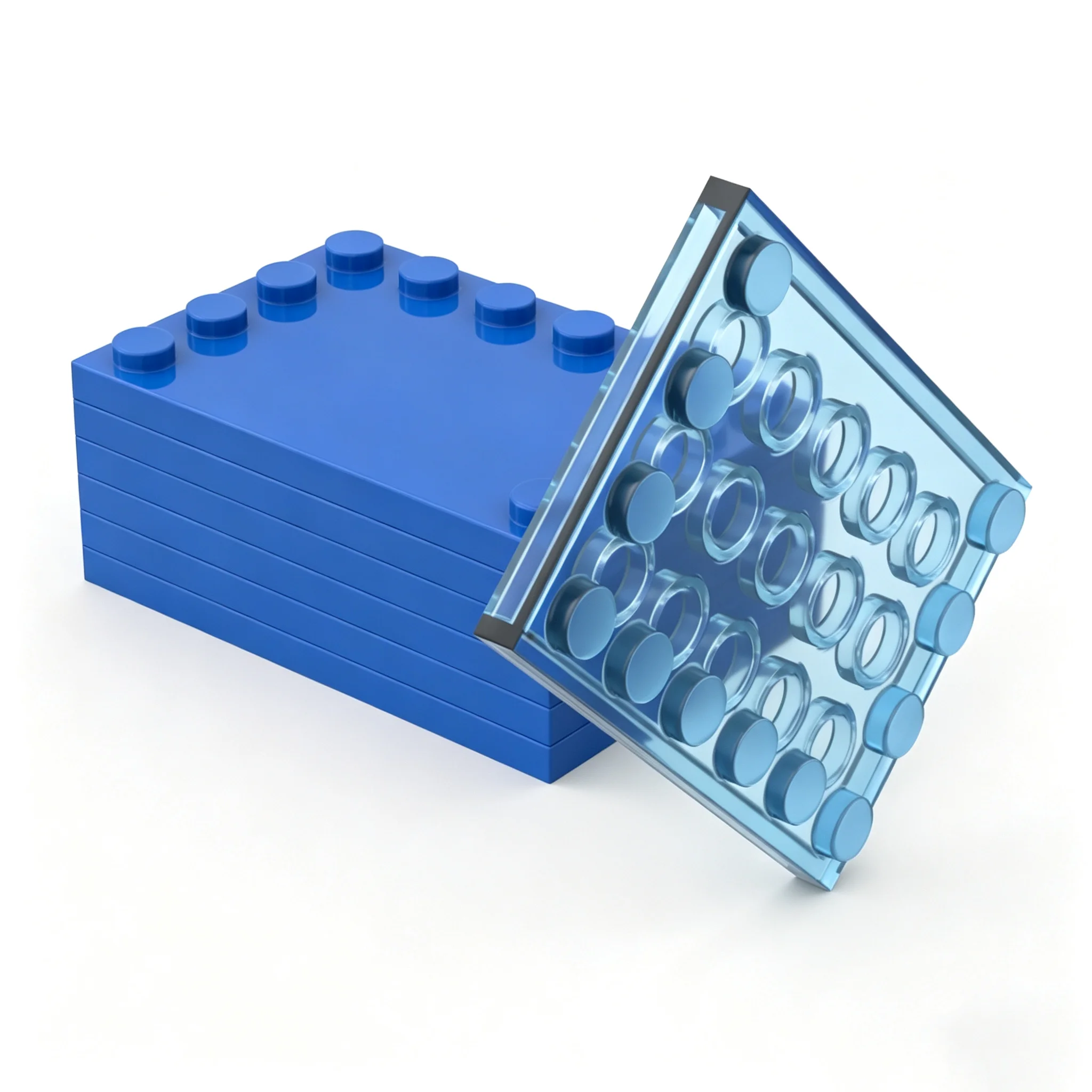 20pcs 6180 Tile Modified Bricks 4 X 6 Studs on Edges Bulk Modular Toys for Technical MOC Building Blocks Collection