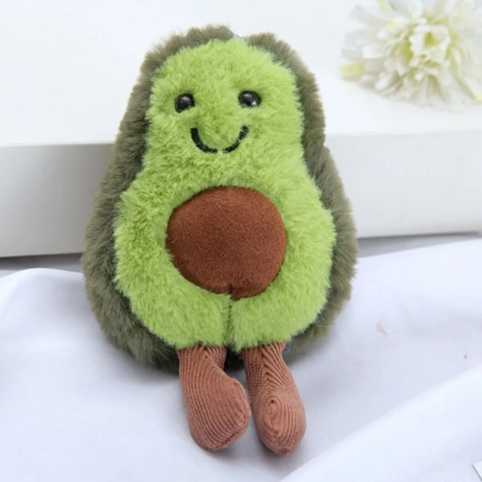 צעצוע קטיפה מחמד אבוקדו חמוד, מתאים לחברתה היומיומית של כלבים קטנים ובינוניים, צעצוע של חיית מחמד פרווה קטנה