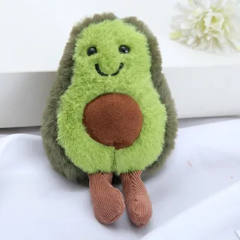 צעצוע קטיפה מחמד אבוקדו חמוד, מתאים לחברתה היומיומית של כלבים קטנים ובינוניים, צעצוע של חיית מחמד פרווה קטנה