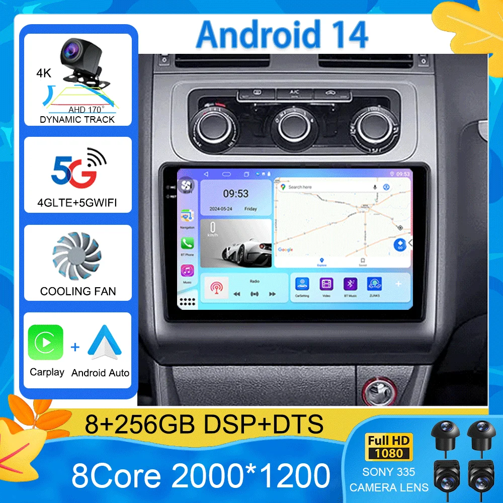 

Android 15 Car Radio For Volkswagen Touran 2003-2015 Multimedia Video Player Stereo Navigation GPS No 2din 2 din dvd