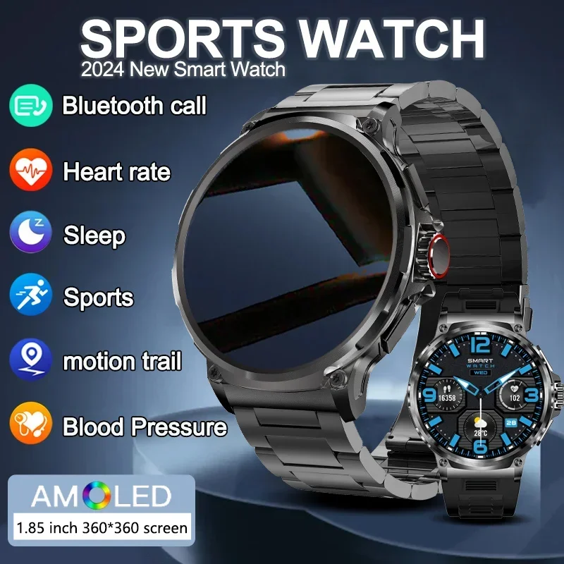 

2025 V69 Smartwatch 1.85 Inch HD Display, Bluetooth Call, Heart Monitor, 710mAh Battery Suitable for Men Women, Sports & Fitness