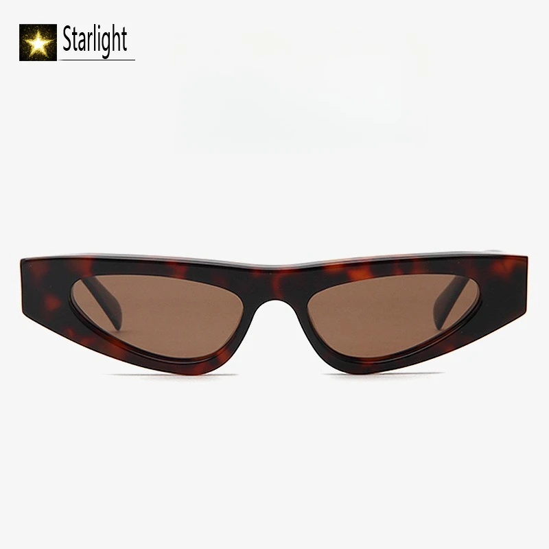 偏光三角形レトロサングラス女性アセテートキャットアイトレンディメガネ男性女性-uv400-屋外手作り男性-147-ミリメートル