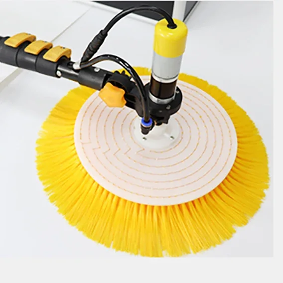 Solar Panel Cleaning Robot Automatic Portable Roof Electric Photovoltaic Power Generation Cleaning Machine Glass Rotating brush