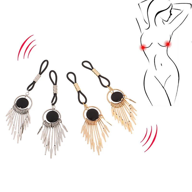 1 زوج جرس الحلمة المشبك غير مثقب الثدي الحلمة سيليكون الحلمة المشبك الكبار تدليك إغاظة لعبة تدريب