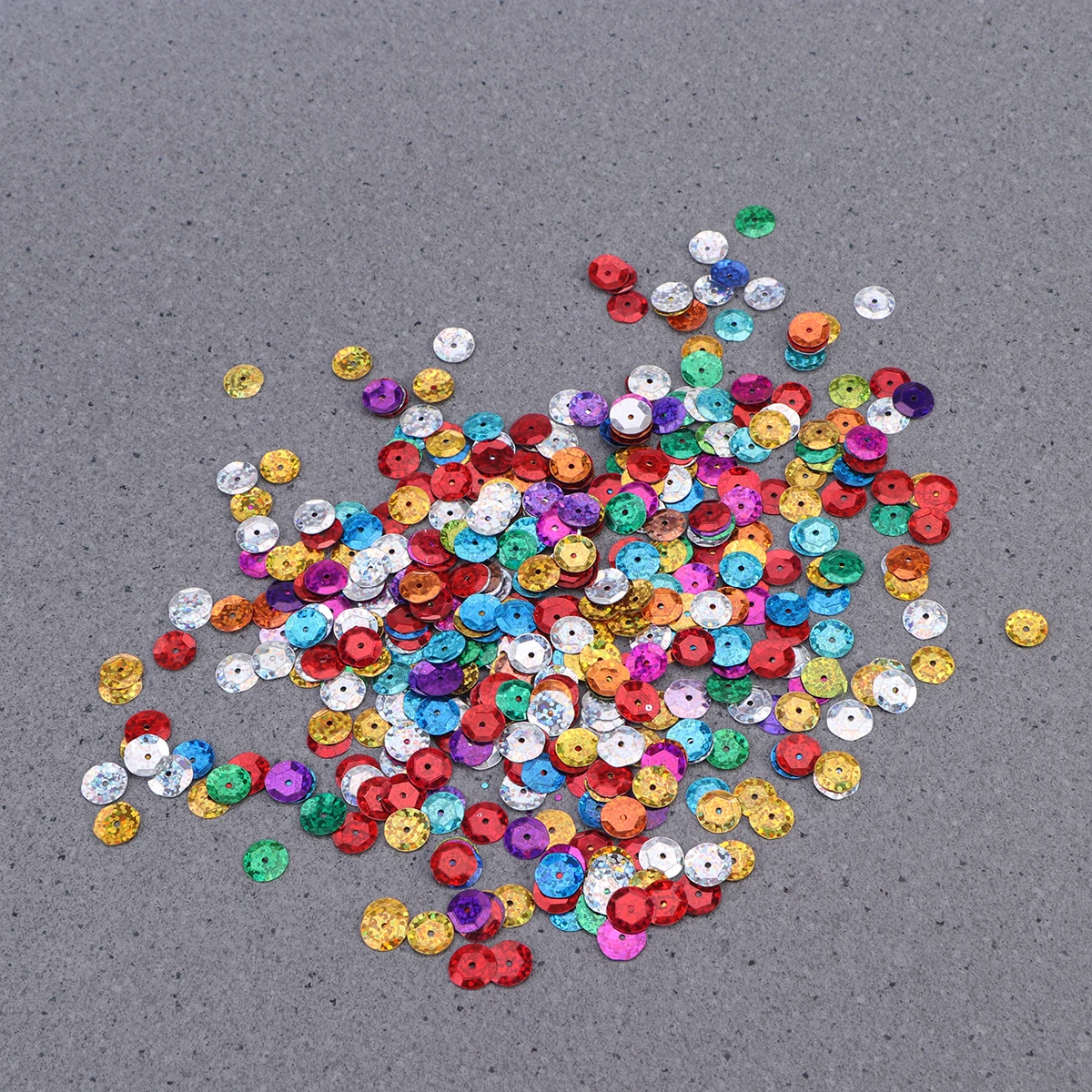 

Round Paste Material DIY Sequin Craft Decorations Chip Creative Design Bright Colors Thread Hole Fabric Supplies